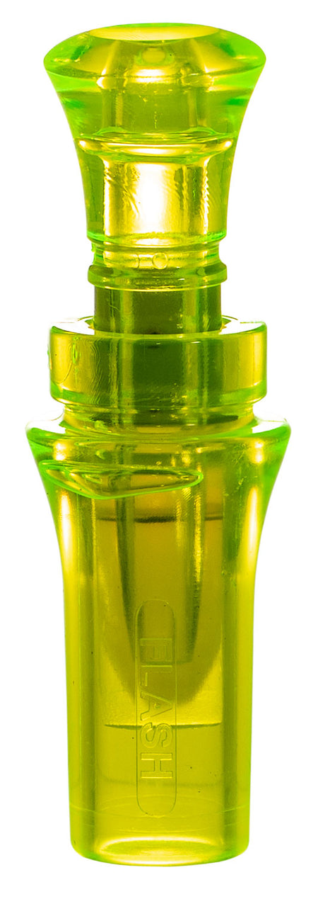 Duck Commander DCFLASH Flash Duck Call Double Reed Mallard Hen Sounds, Yellow Acrylic
