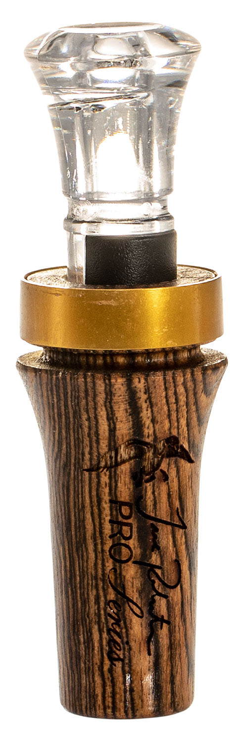 Duck Commander Pro Series Bocote Double Reed Mallard Hen Open Call, Brown Wood