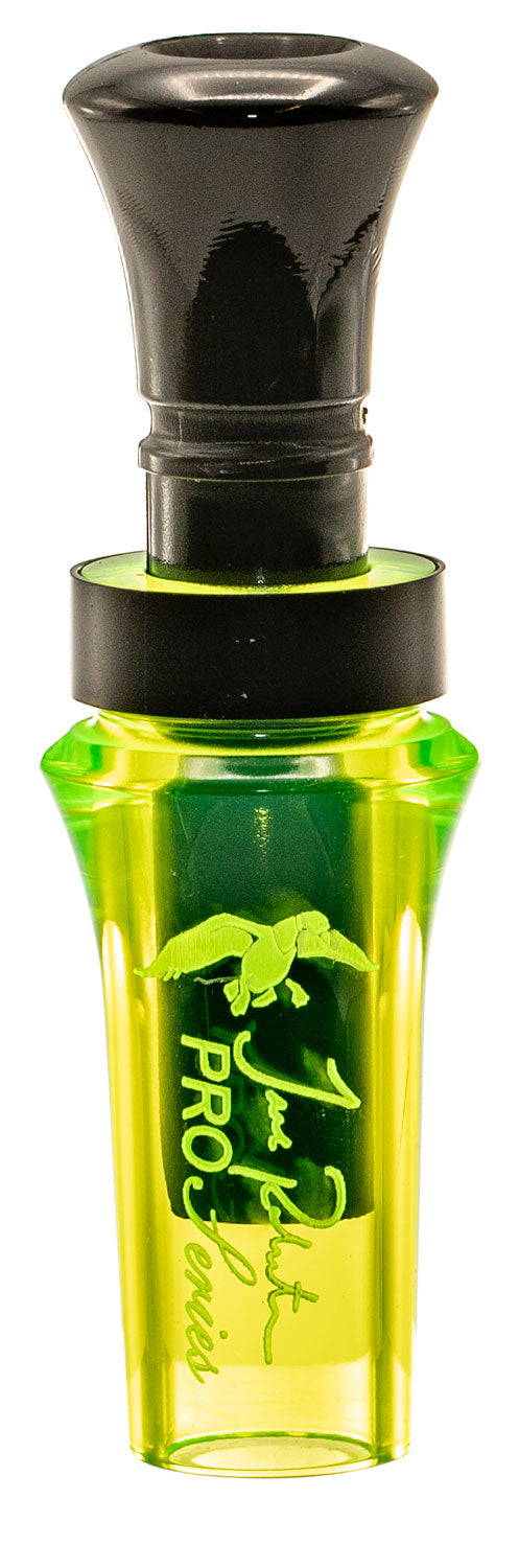 Duck Commander Jase Robertson Pro Series Chartreuse Acrylic Double Reed Open Duck Call Mallard Hen