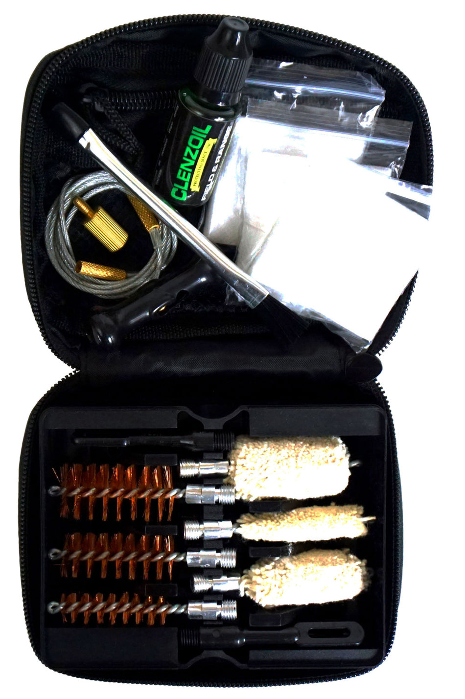 Clenzoil Field and Range Multi-Gauge Shotgun Cleaning Kit 12 Pieces Black Case
