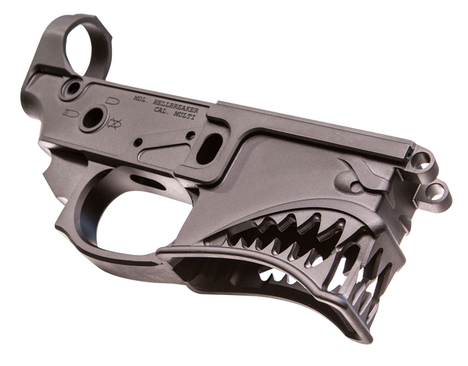 Sharps Bros Hellbreaker SBLR01 Multi-Caliber Stripped AR-15 Lower Receiver, Black Anodized 7075-T6 Aluminum