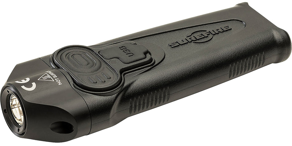 SureFire Stiletto PLRA Slim Pocket Light Black 650 Lumens White LED USB Rechargeable