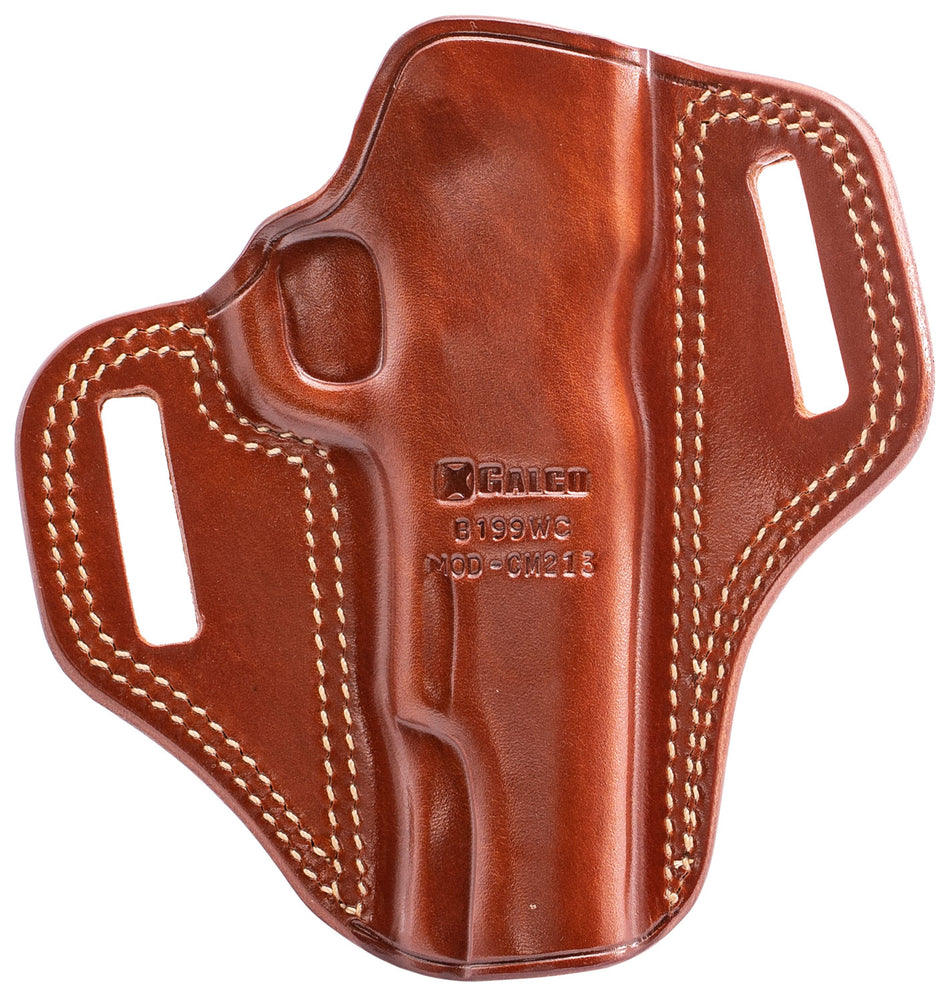 Galco Combat Master CM213 OWB Pancake Tan Leather Holster for 5" 1911 Pistols Left Hand