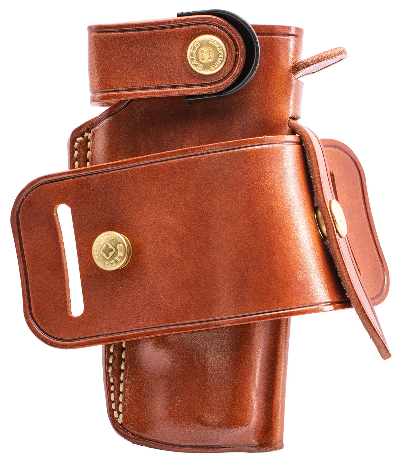 Galco Ironhide IRO212 OWB Tan Leather Reversible Retention Strap Holster 1911 Ambidextrous