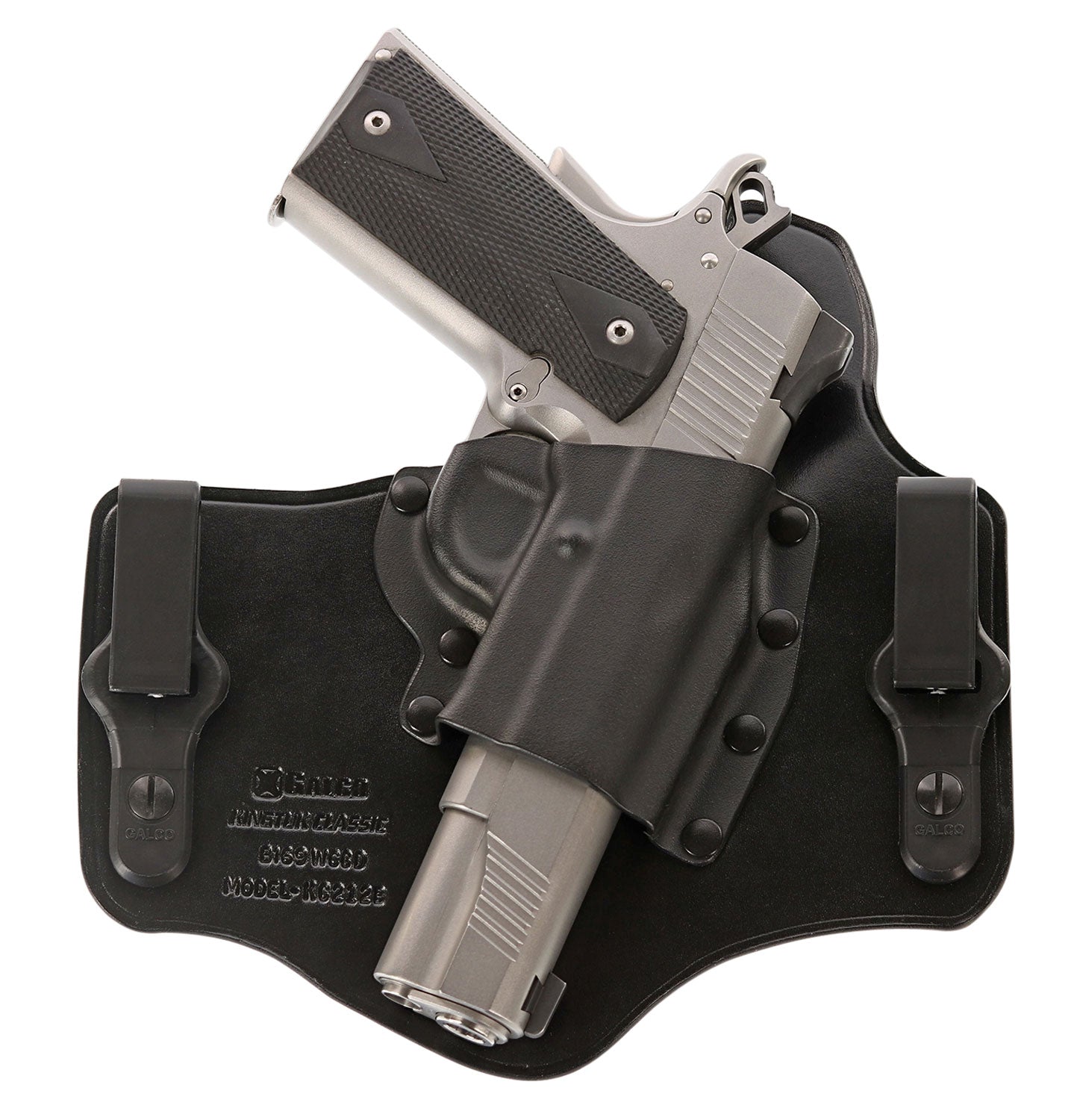 Galco KingTuk Classic KC600B IWB Tuckable Black Kydex/Leather Holster Glock 42 1.75" Belt RH
