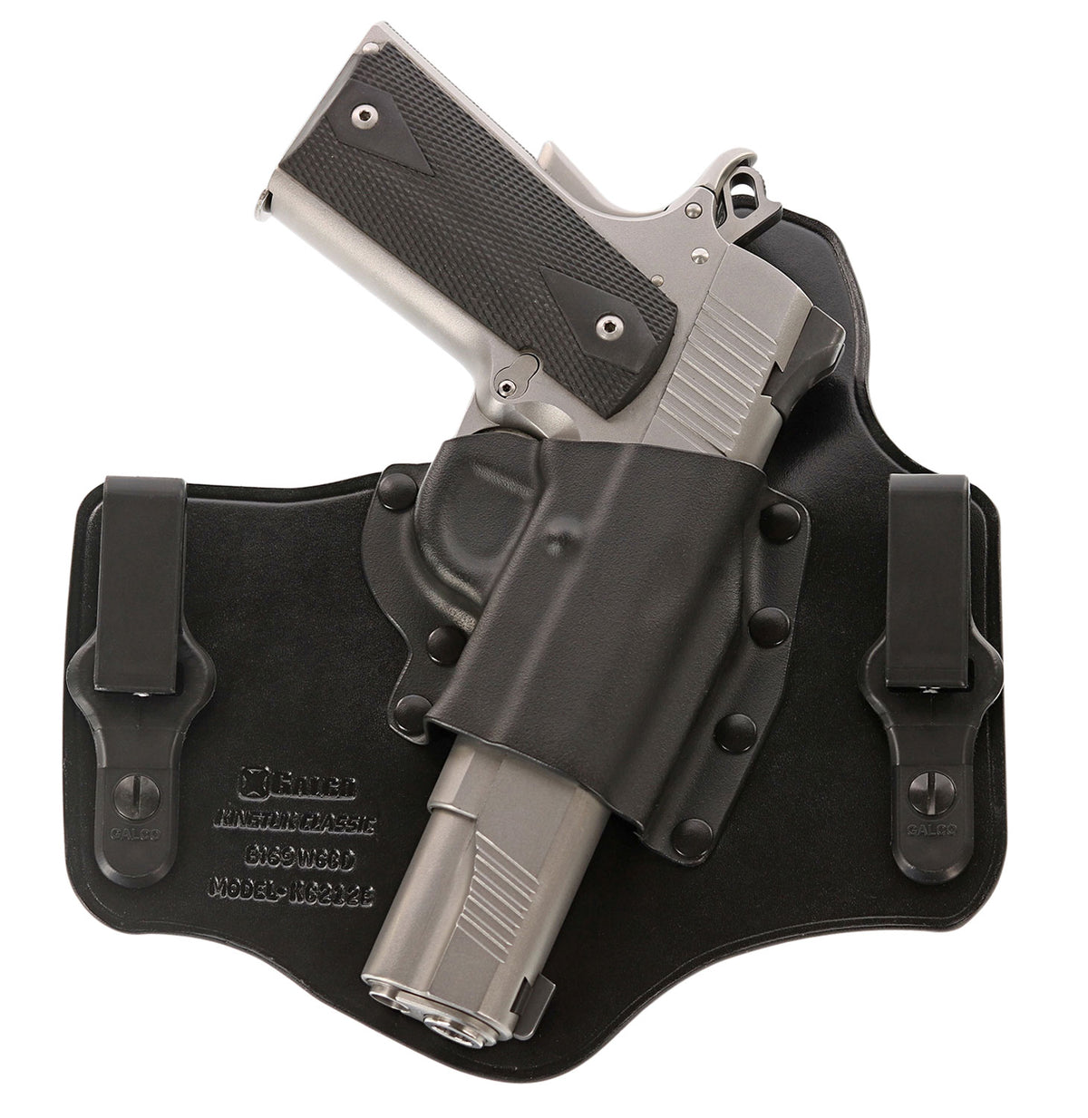 Galco KingTuk Classic KC636B IWB Tuckable Black Kydex/Leather Holster Fits Ruger LC & EC9 RH