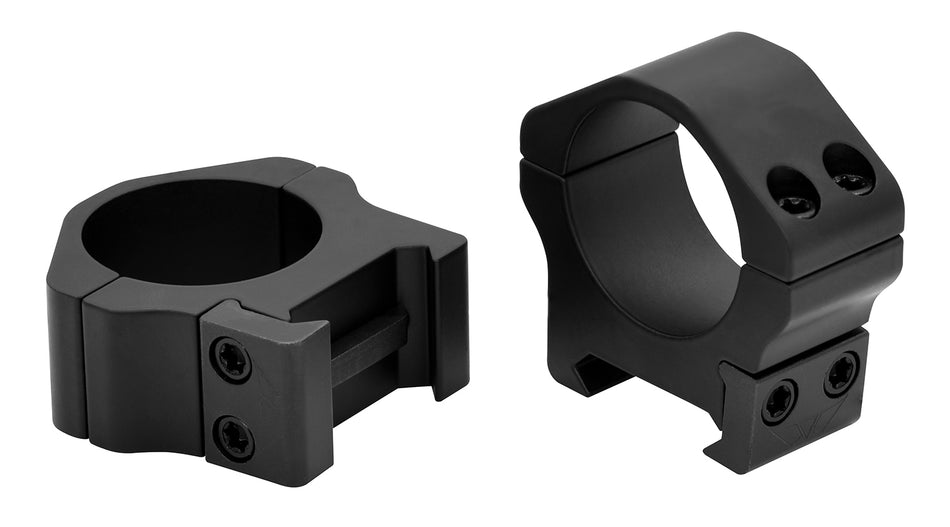 Warne Maxima Horizontal 500M 1-Inch Low Scope Ring Set Matte Black 0 MOA