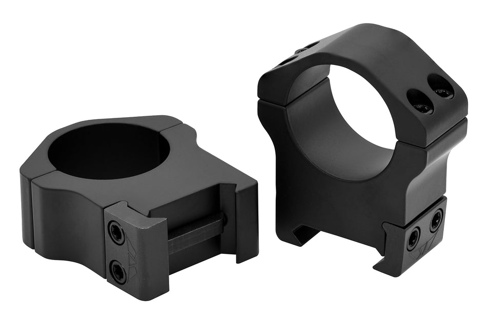 Warne Maxima Horizontal 502M 1-Inch High Scope Ring Set Matte Black 0 MOA