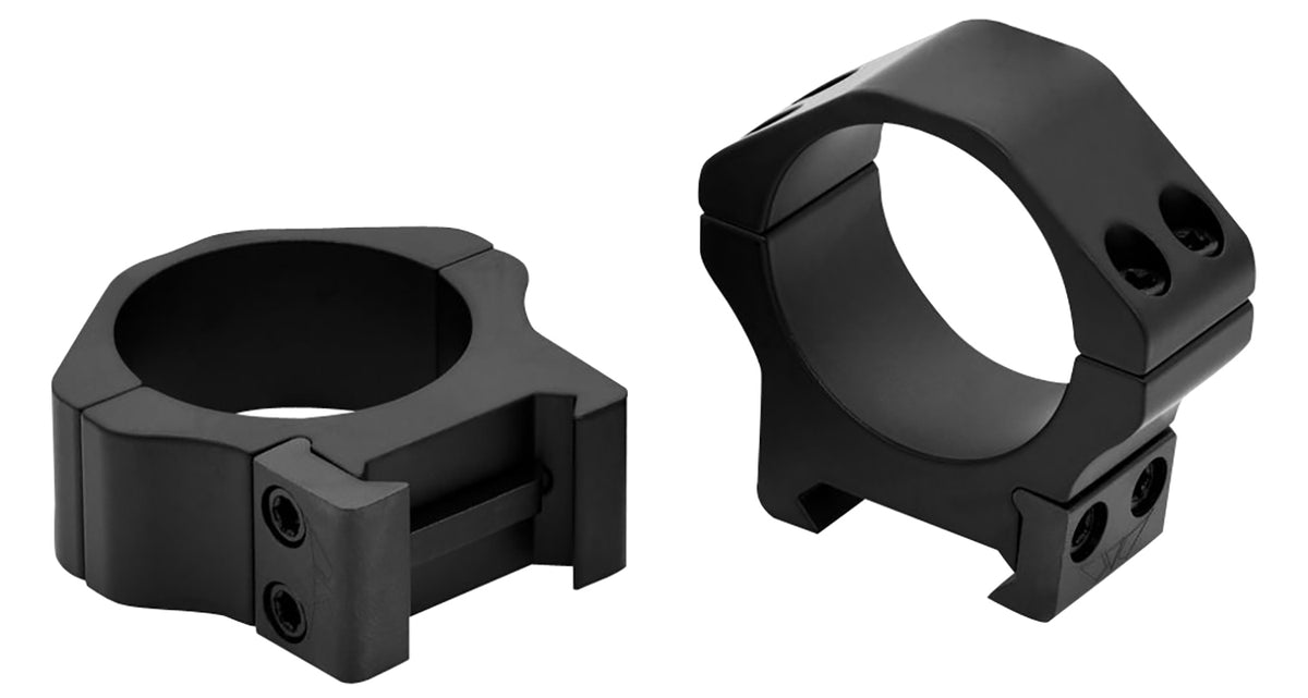 Warne Maxima Horizontal 513M 30mm Low Scope Ring Set Matte Black 0 MOA