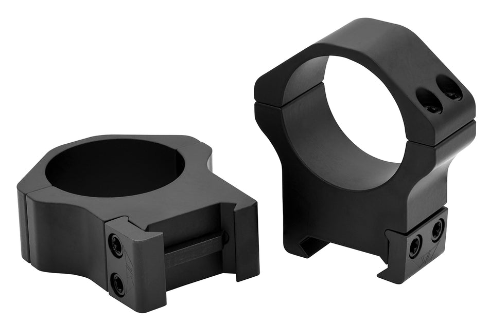Warne Maxima Horizontal 515M 30mm High Scope Ring Set Matte Black 0 MOA