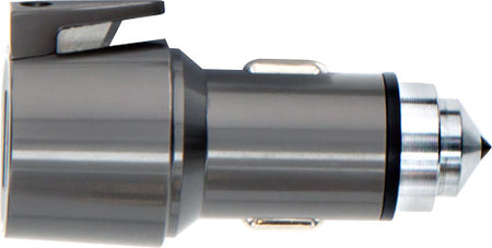 Smith & Wesson Vehicle Escape Tool, 2.5-Inch Aluminum Body with Integrated USB Chargers