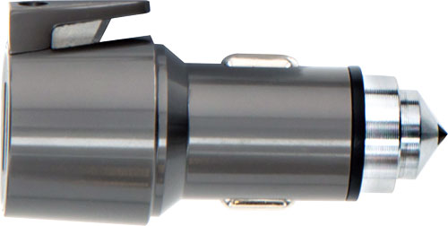 Smith & Wesson Vehicle Escape Tool, 2.5-Inch Aluminum Body with Integrated USB Chargers