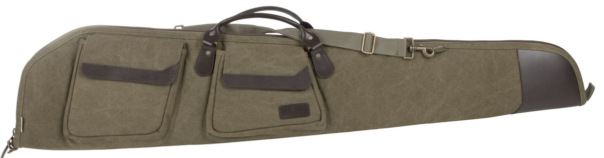 Heritage Cases 54148 North Platte Rifle Case 48" Olive Canvas Leather Trim Brushed Tricot Lining
