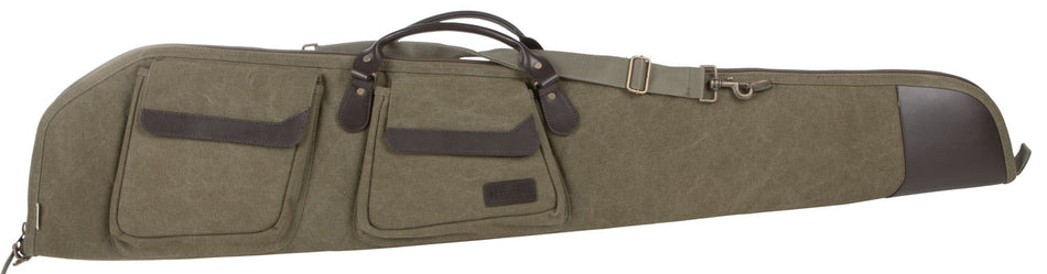 Heritage Cases 54148 North Platte Rifle Case 48" Olive Canvas Leather Trim Brushed Tricot Lining