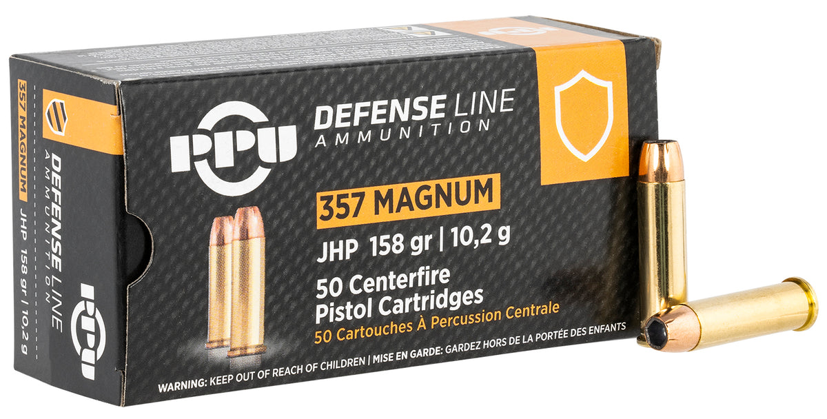 Prvi Partizan .357 Magnum PPD357 Defense Jacketed Hollow Point JHP 158 Grain
