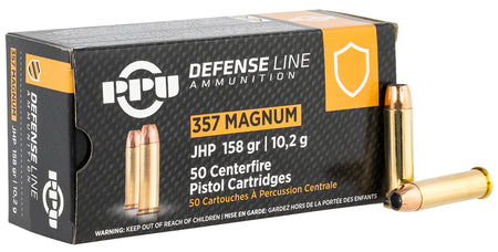 Prvi Partizan .357 Magnum PPD357 Defense Jacketed Hollow Point JHP 158 Grain