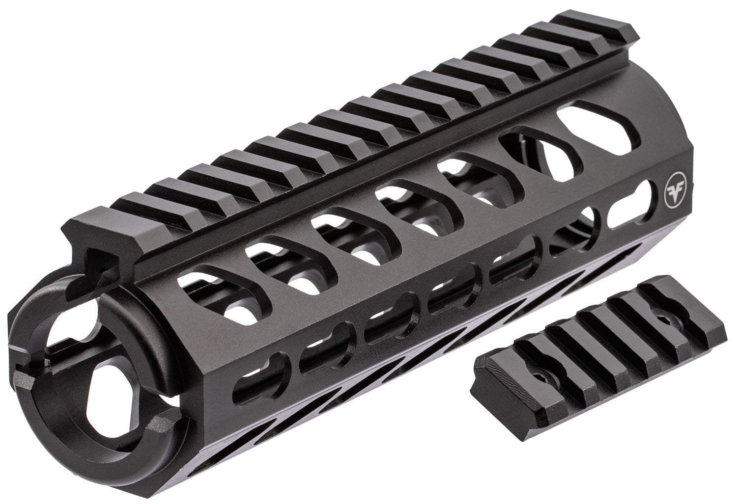 Firefield Edge Carbine 2-Piece KeyMod Rail 6.62" Black Matte 6061-T6 Aluminum AR-15 Handguard