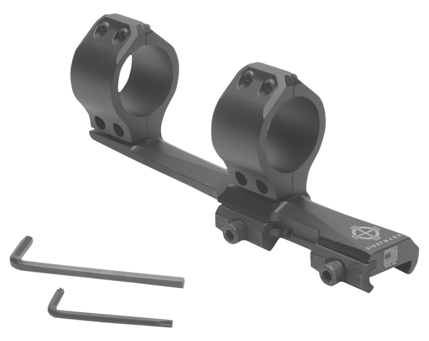 Sightmark SM34020 Tactical 30mm QD Cantilever Scope Ring/Mount Combo Matte Black Aluminum 20 MOA