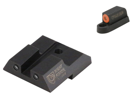 Night Fision Tritium Night Sight Set for CZ P-07/P-09 – Orange Outline Front, Black Outline Rear (CZU076003OGZG)