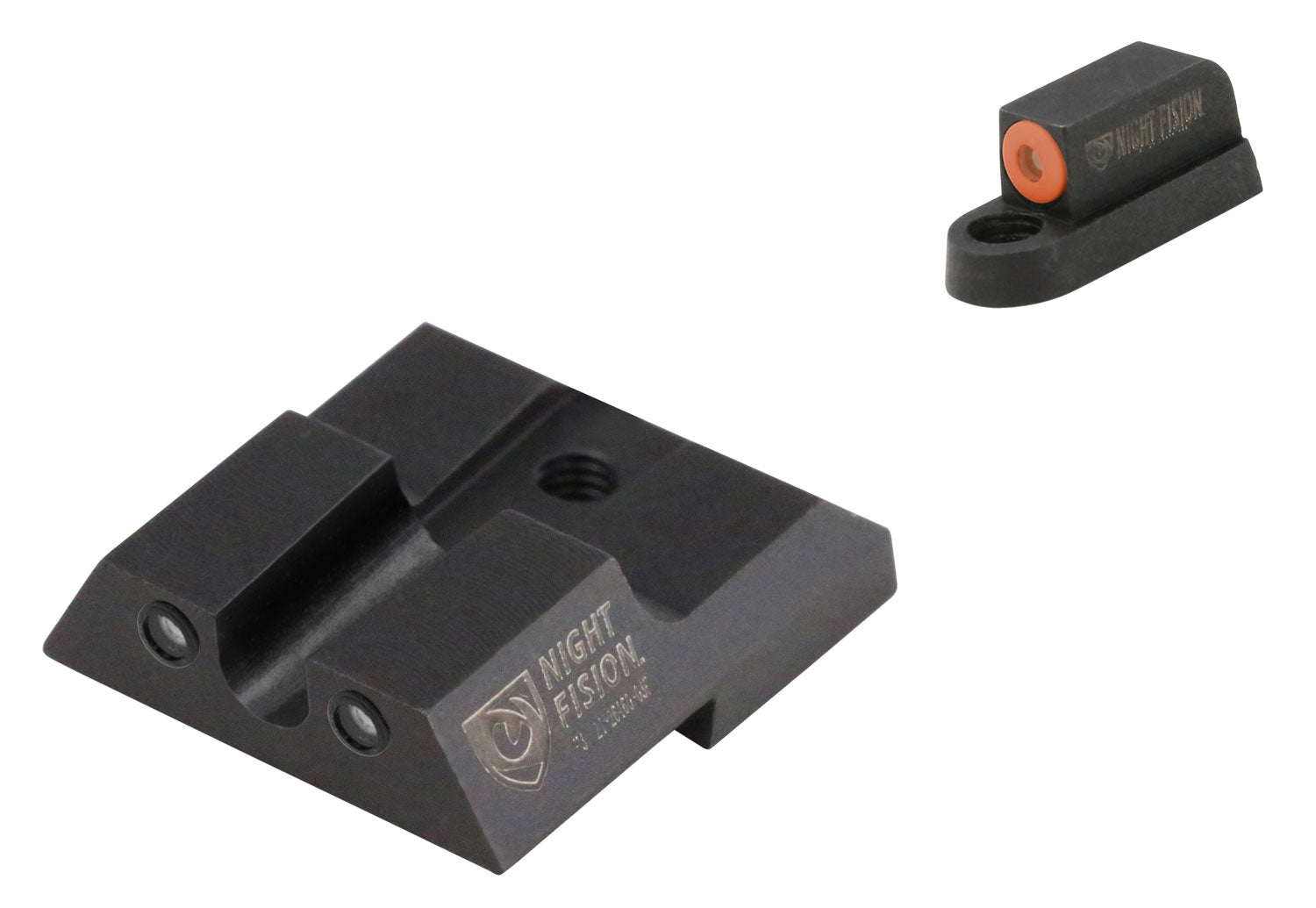 Night Fision Tritium Night Sight Set for CZ P-07/P-09 – Orange Outline Front & Green/Black Rear (CZU076007OGZG)
