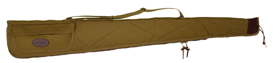 Boyt Harness Alaskan Shotgun Case 52" Khaki Canvas Flannel Lined with Lockable Zipper