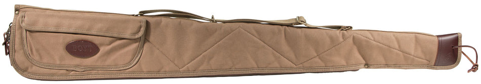 Boyt Harness Alaskan Shotgun Case 48" Khaki Canvas Flannel Lined with Lockable Zipper