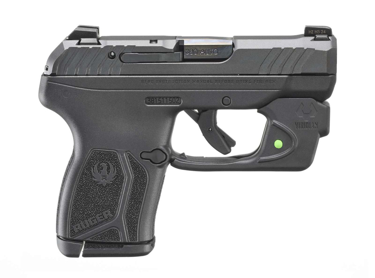 Ruger LCP Max .380 ACP 2.8" Barrel, Black Finish w/ Viridian E-Series Laser, 10-Round Magazine