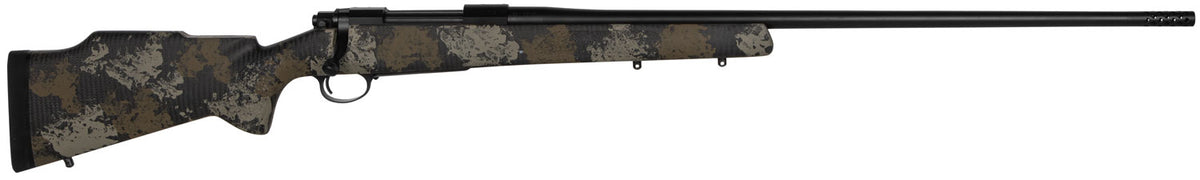 Nosler 42048 M48 Long-Range 28 Nosler 3+1 26" Barrel, Graphite Black Cerakote Metal Finish, Black with Green/Tan Sponge Pattern Manners MCS-T Elite Tac Stock