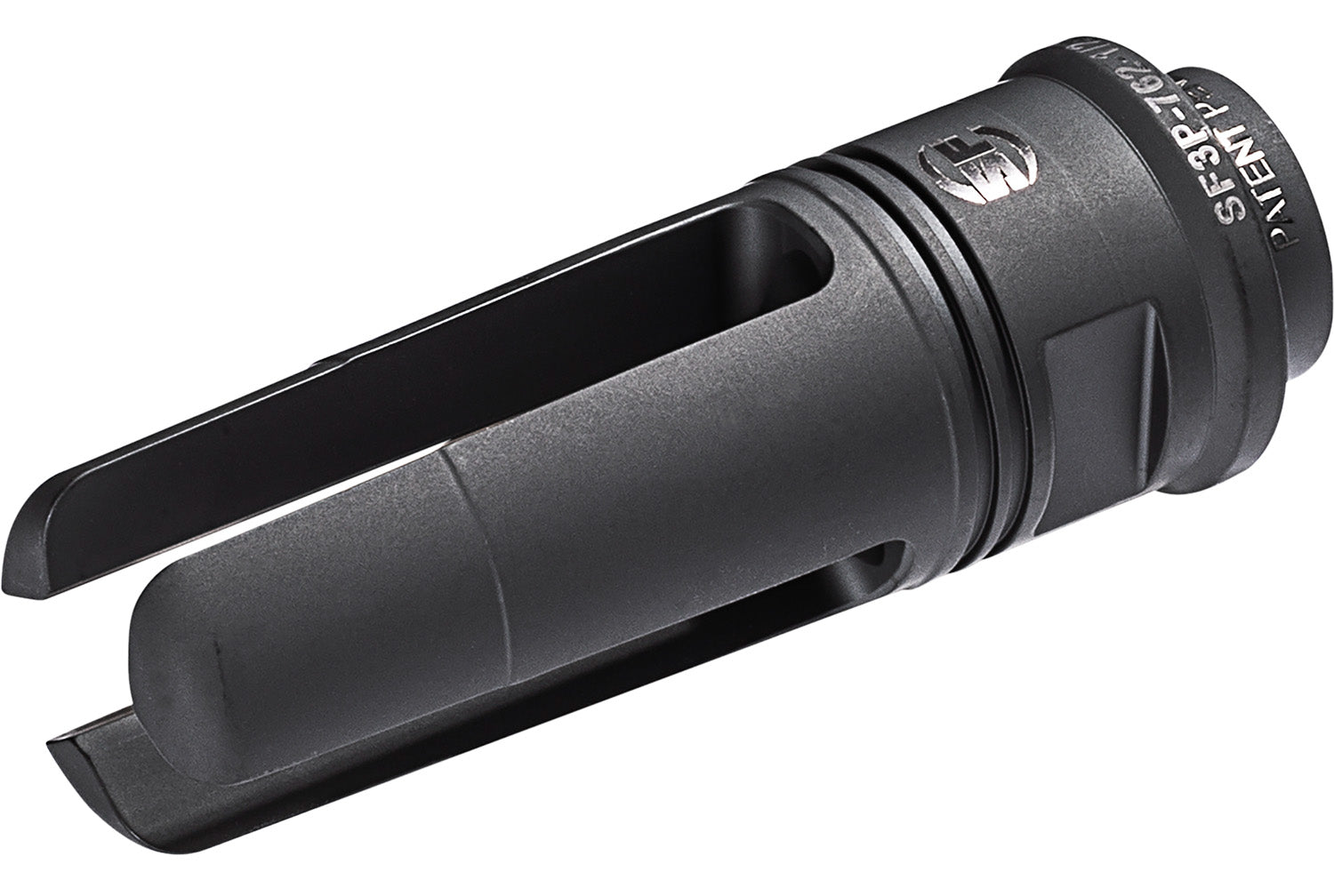 SureFire SOCOM 3-Prong Flash Hider 7.62x51mm NATO, Black DLC Stainless Steel, 1/2"-28 Threads