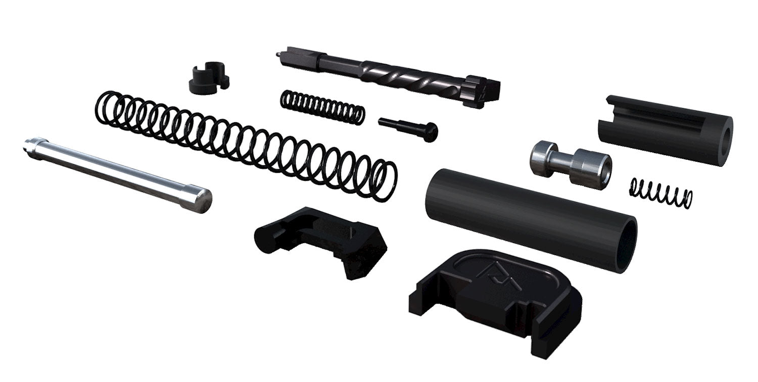 Rival Arms Slide Completion Kit PVD Stainless Steel All Internal Parts for Glock Gen3-4 9mm