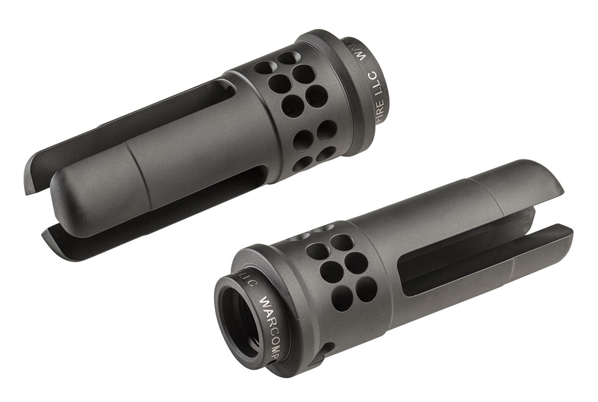 SureFire Warcomp QD Open Tine Flash Hider 5.56mm 1/2"-28 Threads, SOCOM Suppressor Compatible
