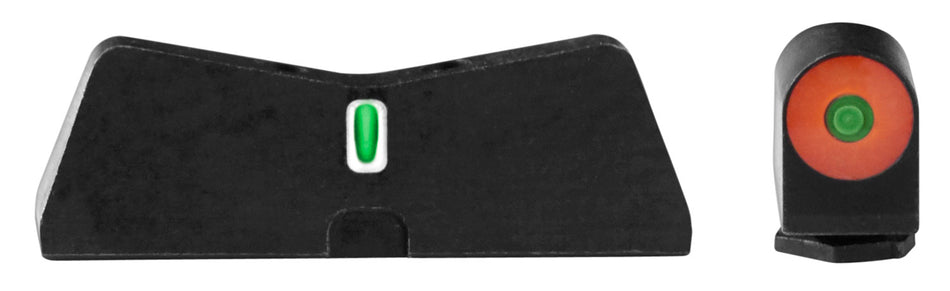 XS Sights GL0010S5N Glock DXT2 Big Dot Night Sight Set - Orange Outline Front, White Bar Rear