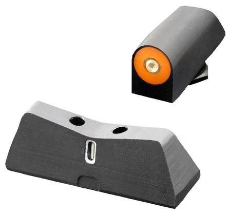 XS Sights GL0011S5N Glock DXT2 Big Dot Night Sight Set - Orange Outline Front, White Bar Rear