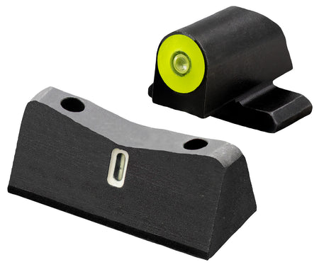 XS Sights DXT2 Big Dot Night Sights for Sig Sauer & Springfield Armory - Green Tritium Yellow Outline Front, Green Tritium White Bar Rear