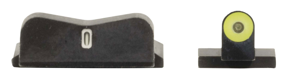 XS Sights DXT2 Big Dot Tritium Night Sight Set - Smith & Wesson - Yellow Outline Front & White Outline Rear