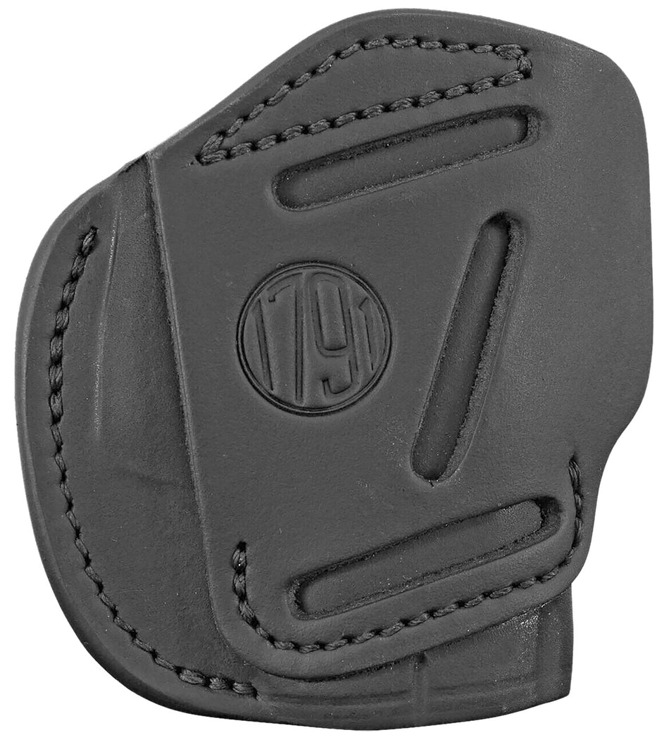 1791 Gunleather 3WH2SBLA 3-Way Belt Holster Size 02 Stealth Black Leather Glock 42 S&W Bodyguard Ambidextrous