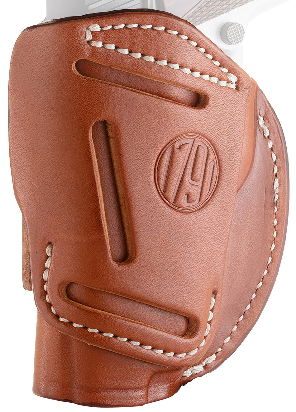 1791 Gunleather 4WH1CBRR Concealment Belt Holster Size 01 Classic Brown Leather - Fits 3" & 4" 1911 Frames