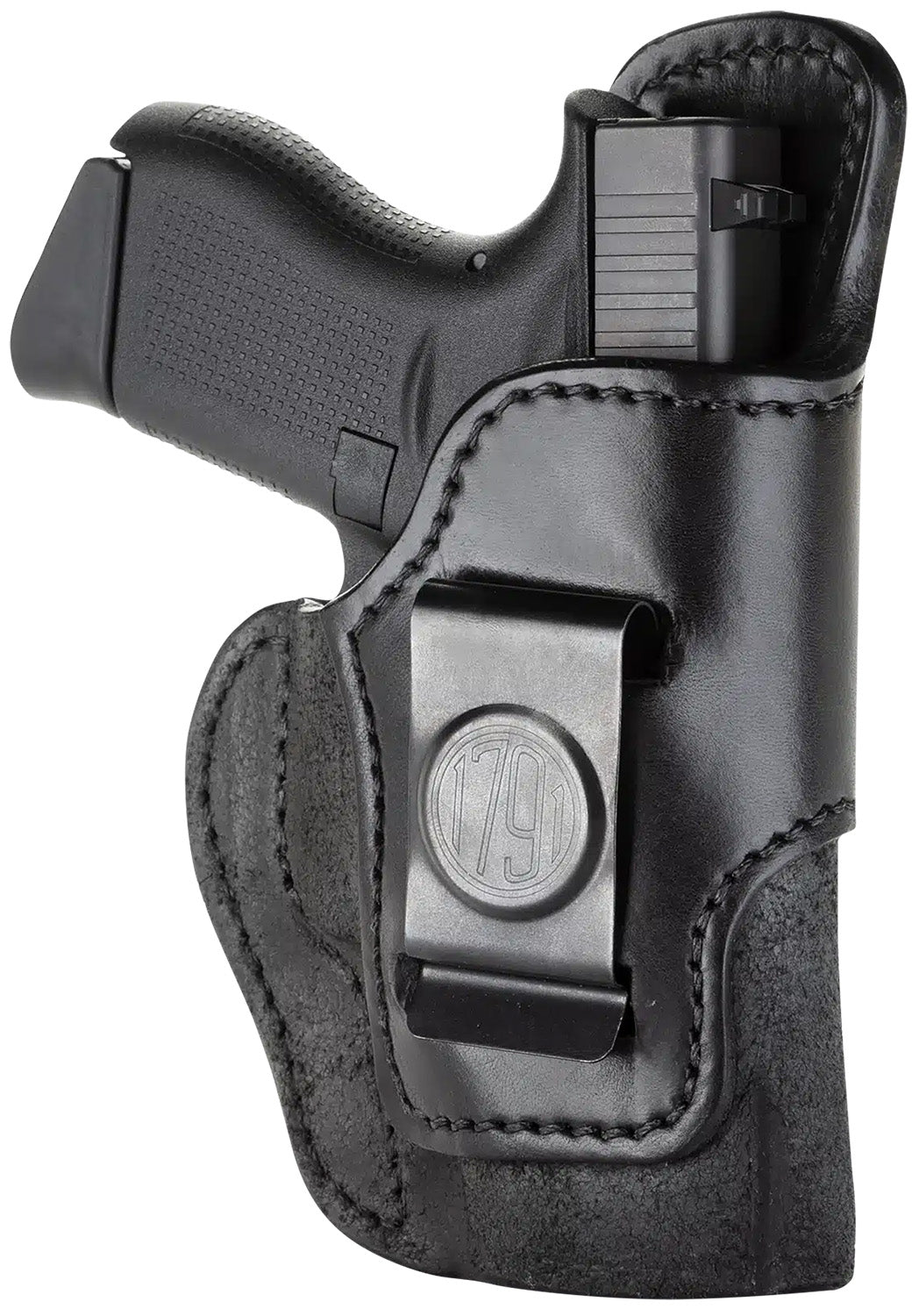 1791 Gunleather RCH3BLKR Rigid Concealment IWB Holster Size 03 Black Leather Right Hand