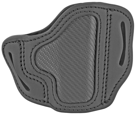 1791 Gunleather BHC OWB Carbon Fiber Stealth Black Leather Compact Belt Slide Holster Glock 43/Sig P365 Right Hand