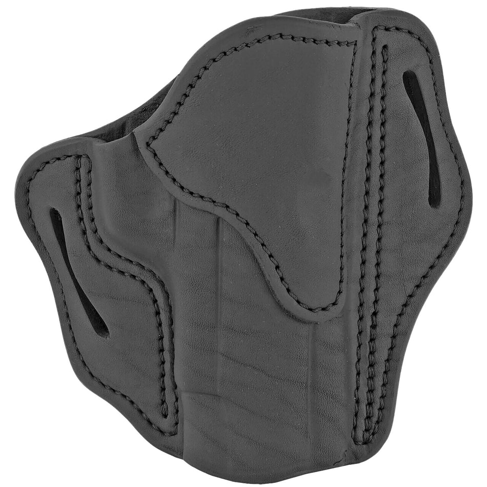 1791 Gunleather BH23SBLR OWB Belt Slide Stealth Black Leather Fits Glock 17/Sig P226/VP9 RH