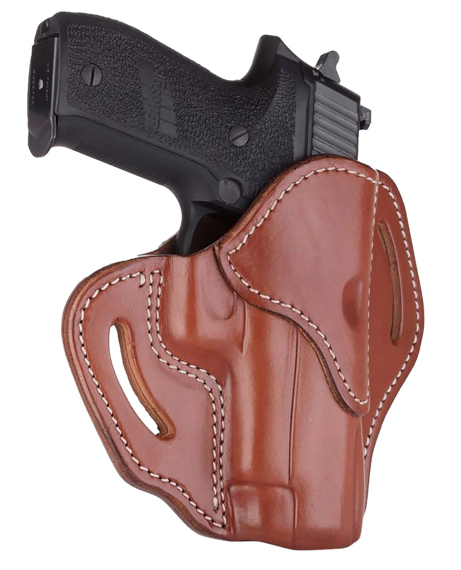 1791 Gunleather BH23CBRR OWB Belt Slide Classic Brown Leather Fits Glock 17/Sig P226/VP9 Right Hand
