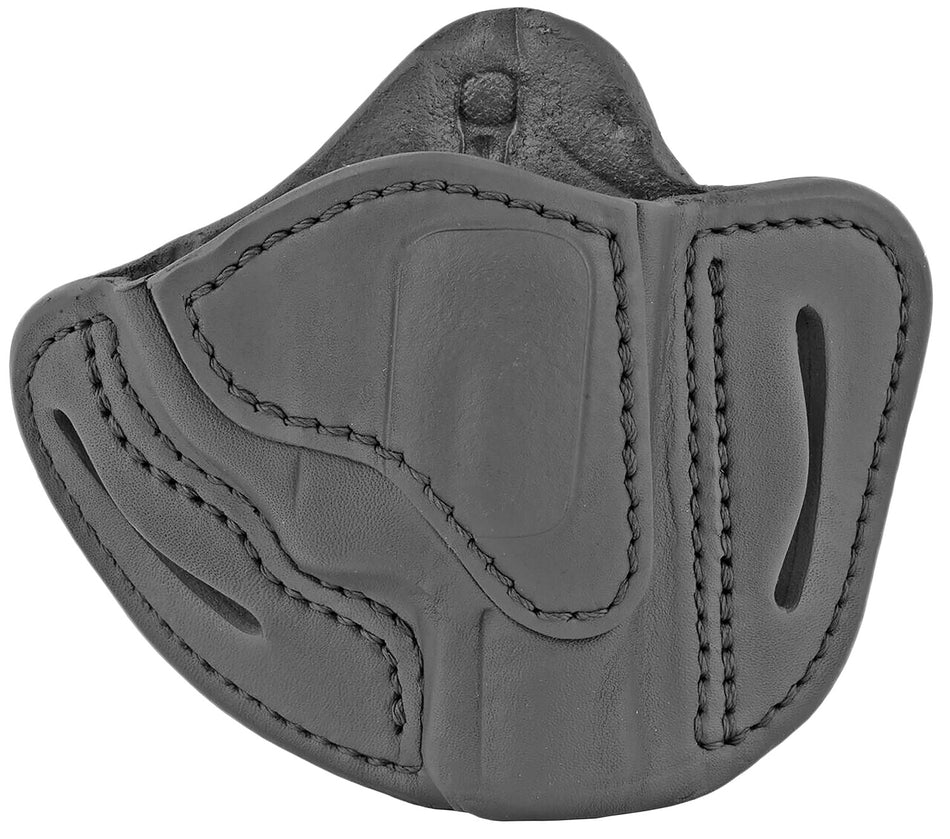 1791 Gunleather RVH1 OWB Size 01 J-Frame Revolver Belt Holster Stealth Black Leather for Ruger LCR S&W 38 RH