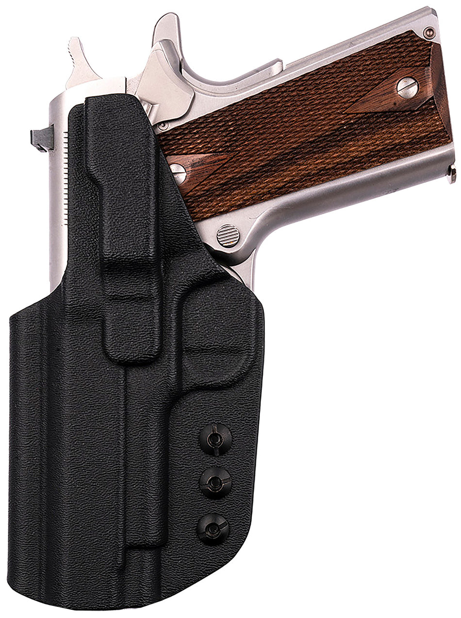 1791 Gunleather TACIWB1911BLKR Tactical Kydex IWB Holster Black for 1911 Government Frame with Adjustable Cant RH