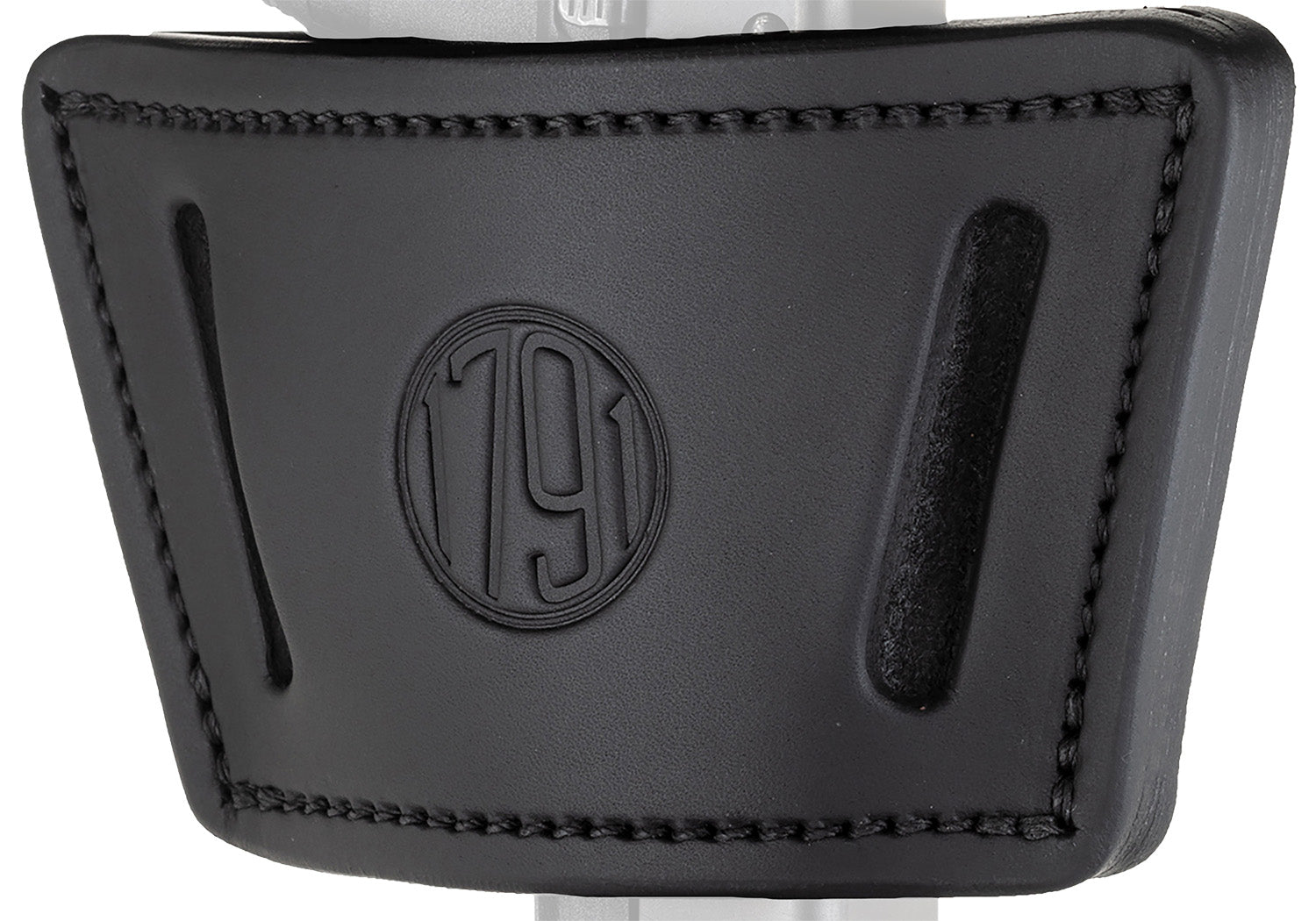 1791 Gunleather UIWXSBLA Universal IWB OWB Holster Black Leather Clip Fits Mid to Large Frame Pistols with Rail Laser and Light Ambi