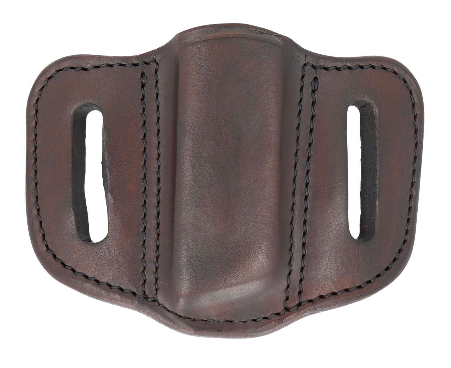 1791 Gunleather MAG1.2 Double Stack Magazine Carrier Signature Brown Leather Belt Slide Ambidextrous