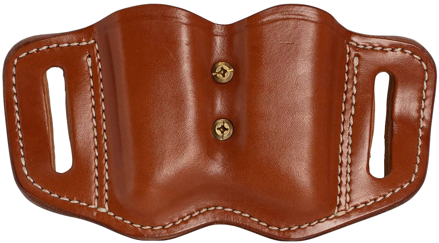 1791 Gunleather MAG2.1 Double Magazine Carrier Classic Brown Leather Belt Slide Single Stack Ambidextrous