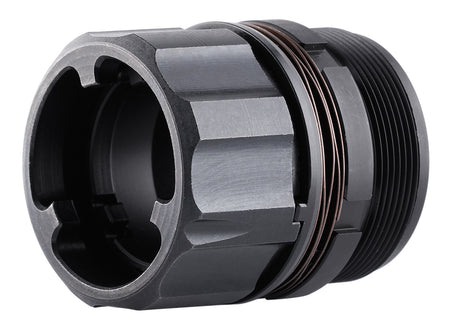 Dead Air DA428 KeyMo Mounting Adapter HUB Socket Silencer Compatible 1-3/8-24 tpi Black