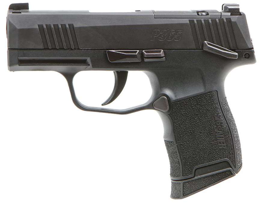 Sig Sauer P365 M.S. Off Duty 9mm Pistol, 3.1" Barrel, Black, 2x 10-Round Mags