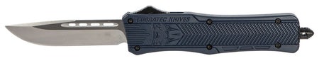 CobraTec CTK-1 Medium 3" OTF Drop Point D2 Steel Blade NYPD Blue Aluminum Handle Glass Breaker
