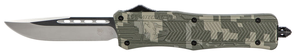 CobraTec CTK-1 Medium 3" OTF Drop Point D2 Steel Blade Army DigiCamo Aluminum Handle Glass Breaker